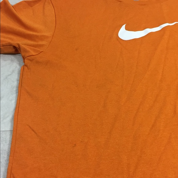 Nike Shirt Orange Sz Large Dri Fit Workout Top - Picture 5 of 8